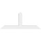 Ekena Millwork Portland Architectural Grade PVC Gable Bracket, 72"W x 30"H x 6"D x 6"F, 10/12 Pitch GBP072X30X0606POR00 - alternate 2